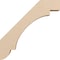 Ekena Millwork 3-inch W x 18-inch D x 18-inch H Aspen Rough Cedar Woodgrain TimberThane Knee Brace, Primed BRCUR03X18X18ASPRCPR - alternate 5